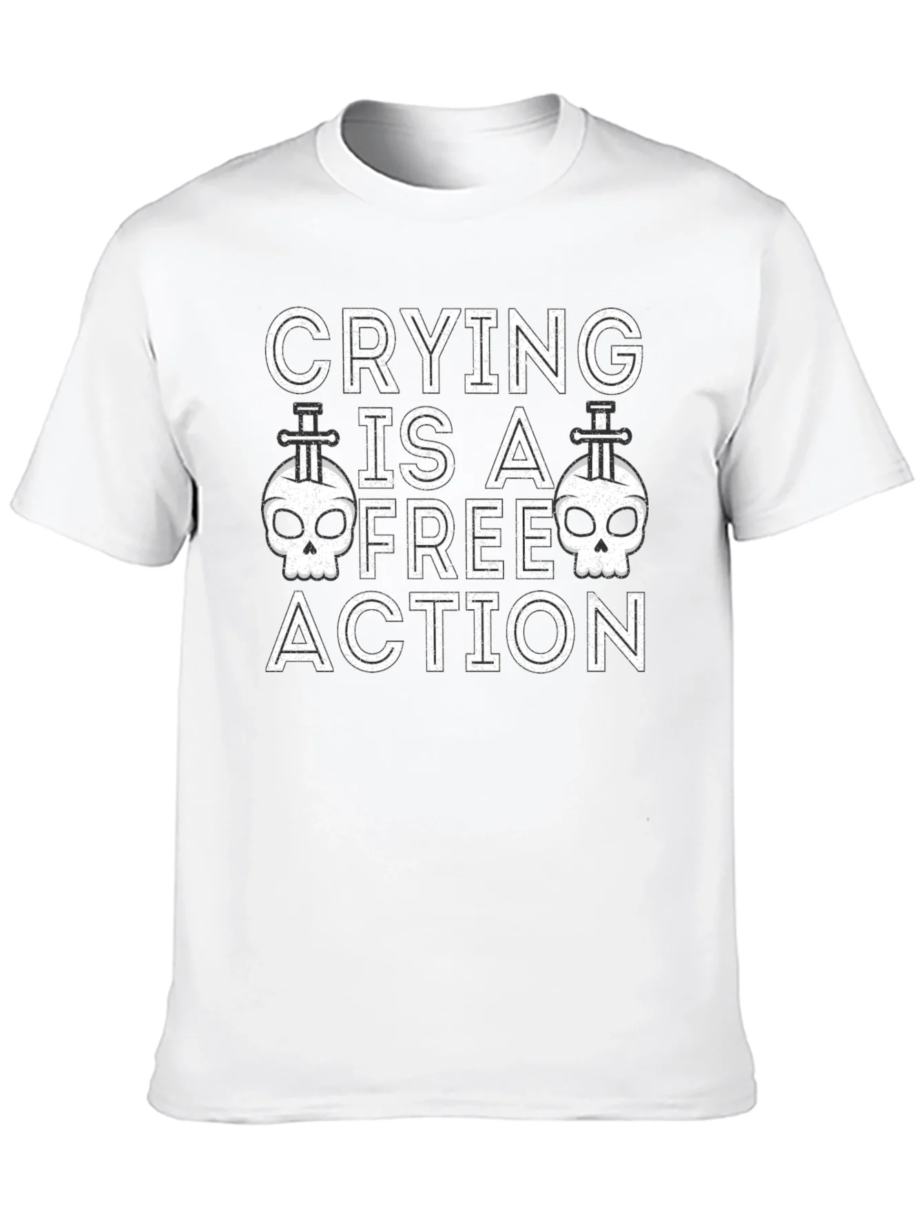 Crying is a Free Action Graphic Tee