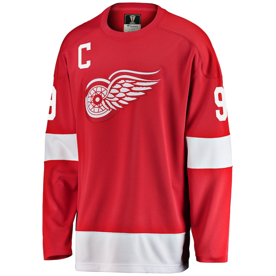 Gordie Howe Detroit Red Wings   Premier Breakaway Retired  Jersey - Red