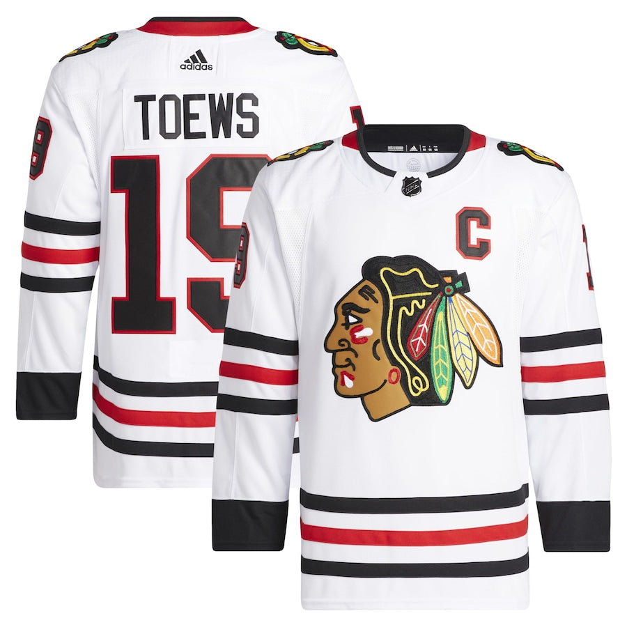 Jonathan Toews Chicago Blackhawks   Away Primegreen   Pro  Jersey - White
