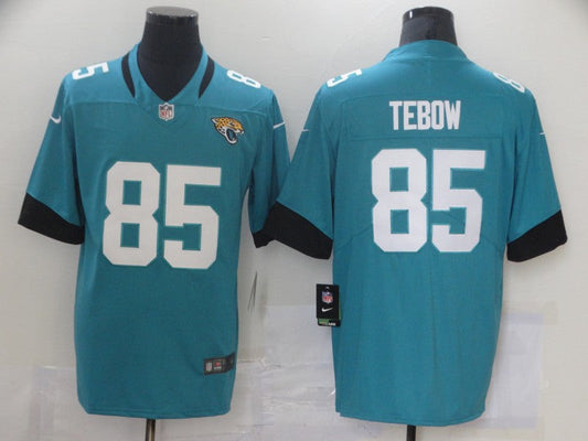 Men's Jacksonville Jaguars Tim Tebow #85 Teal Game Jersey1