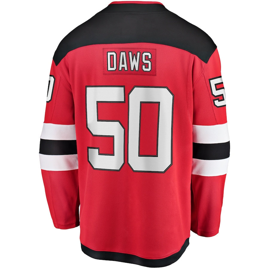 Nico Daws New Jersey Devils   Home Breakaway  Jersey - Red