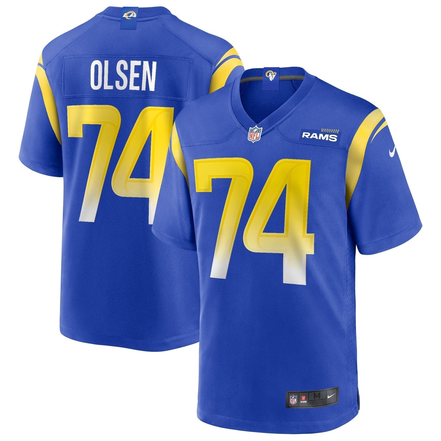 Merlin Olsen Los Angeles Rams Nike Game Retired   Jersey - Royal