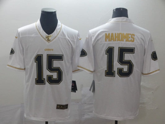 Men's Kansas City Chiefs Patrick Mahomes White Authentic Game Jersey1