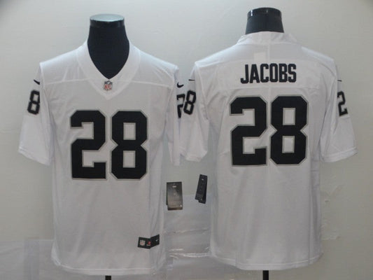 Men's Las Vegas Raiders Josh Jacobs #28 White Game Jersey1