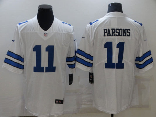 Men's Dallas Cowboys Micah Parsons #11 White Fashion Game Jersey1