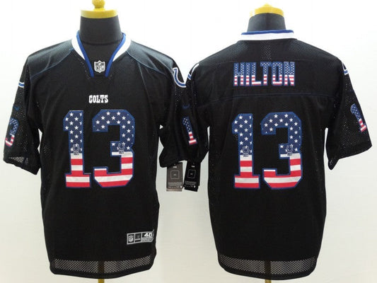 Men's Indianapolis Colts T.Y. Hilton #13 Black Game Jersey1