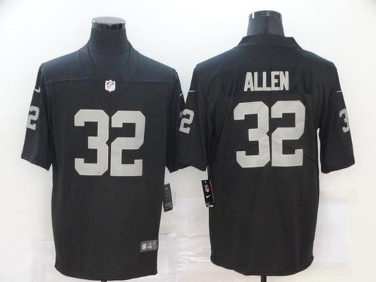 Men's Las Vegas Raiders Marcus Allen #32 Black Game Player Jersey1