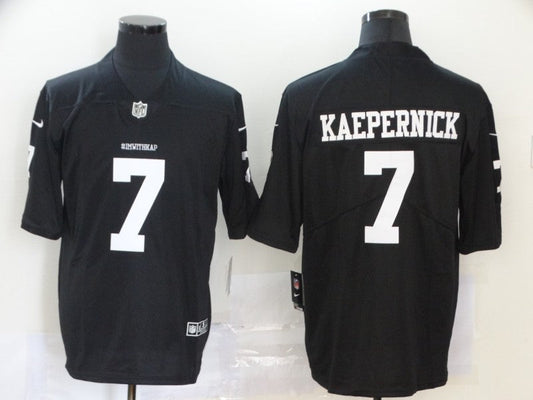 Men's Las Vegas Raiders Colin Kaepernick #7 Black Game Jersey1