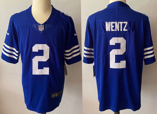 Men's Indianapolis Colts Carson Wentz #2 Blue Game Player Jersey1