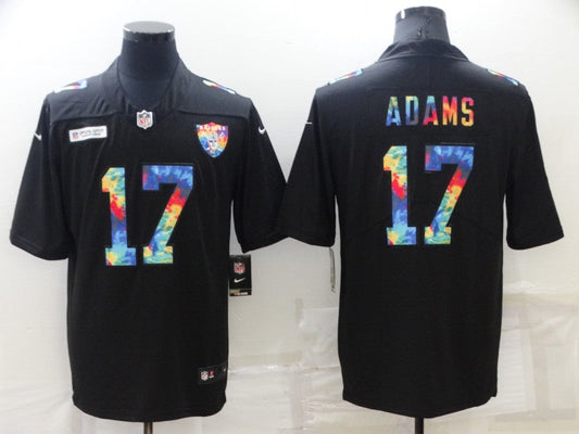 Men's Las Vegas Raiders Davante Adams #17 Black Player Jersey1