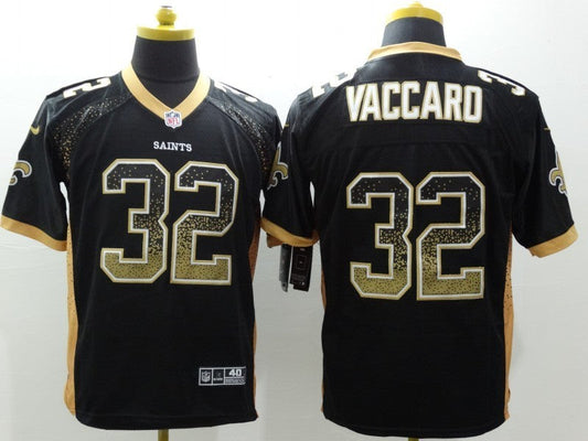 Men's New Orleans Saints Kenny Vaccaro #32 Black Game Jersey1