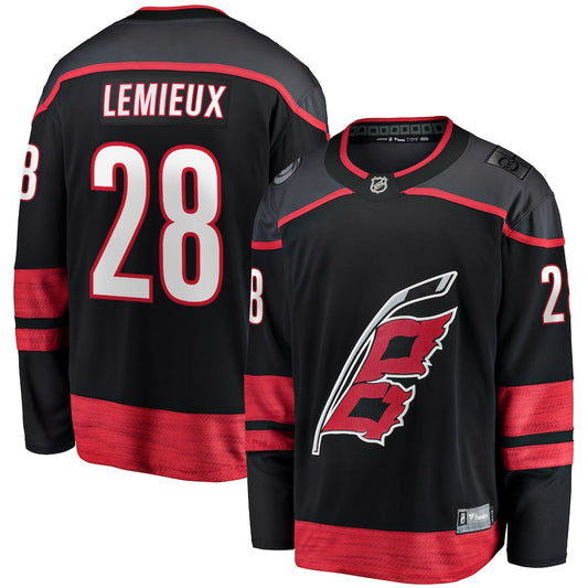 Brendan Lemieux Carolina Hurricanes   Home Premier Breakaway  Jersey - Black