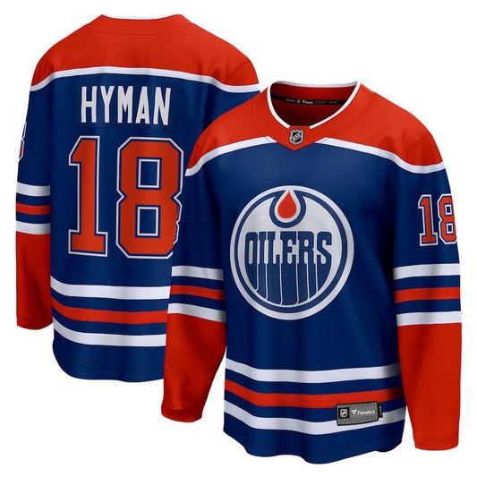 Zach Hyman Edmonton Oilers   Home Breakaway  Jersey - Royal