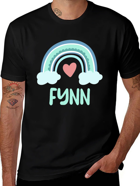 Rainbow Heart Tee - Personalized with Name