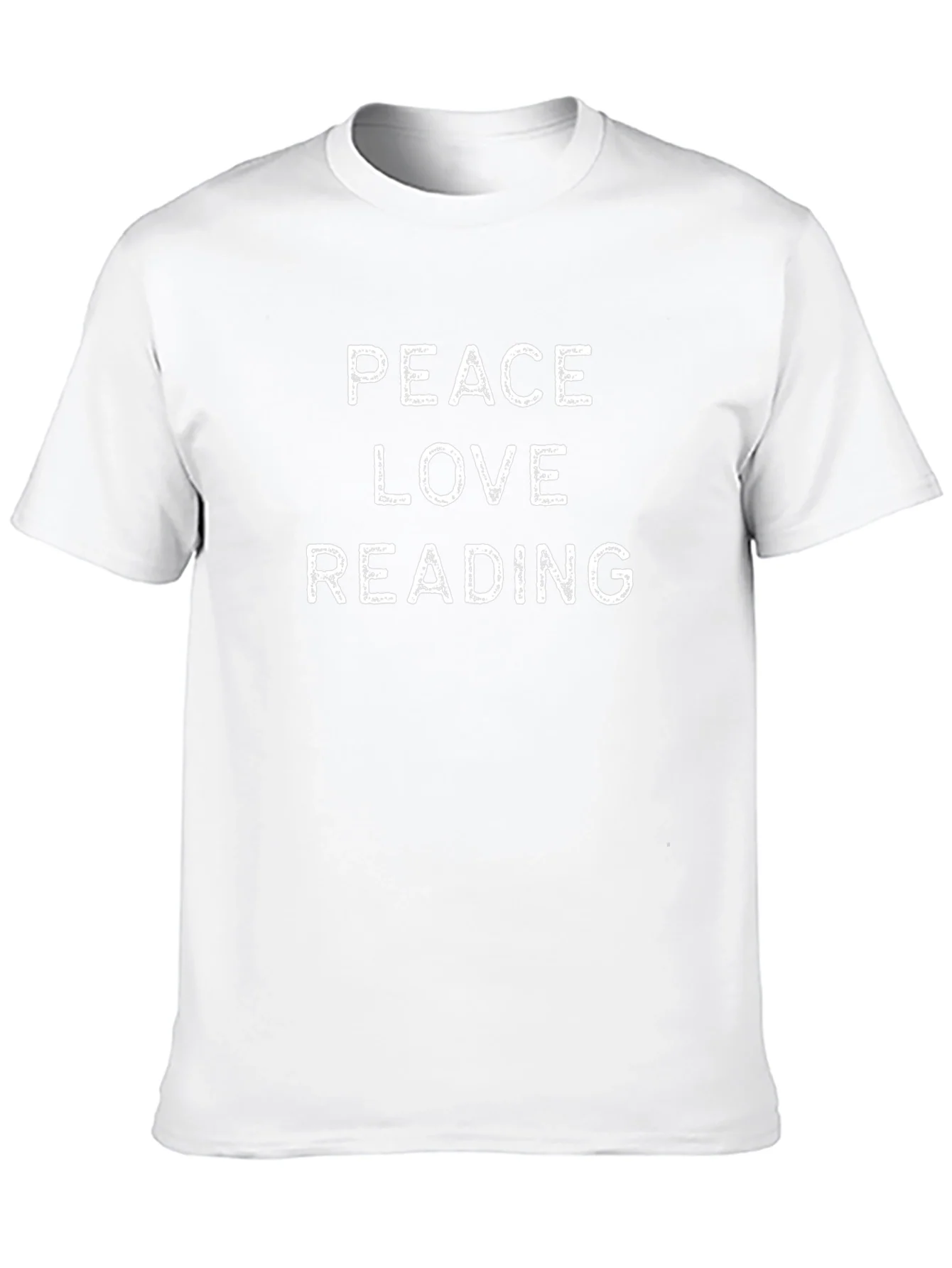Peace Love Reading T-Shirt - Black