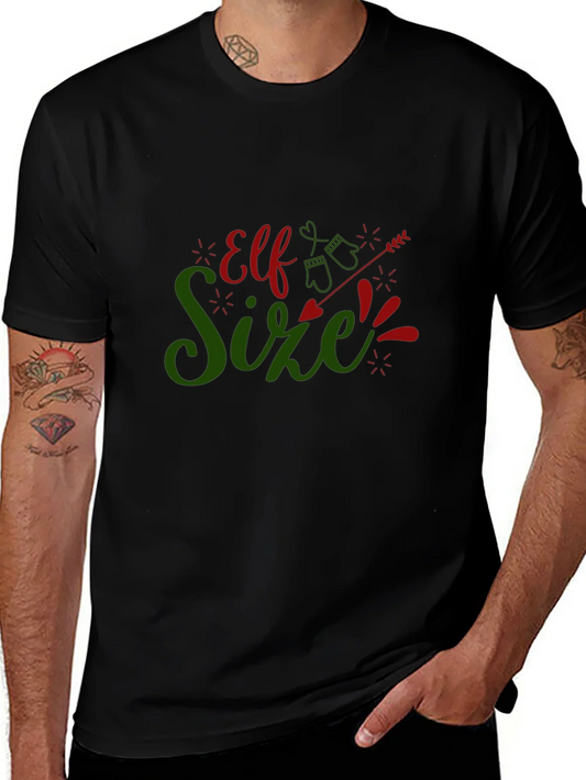 Elf Size Christmas T-Shirt - Holiday Fun!
