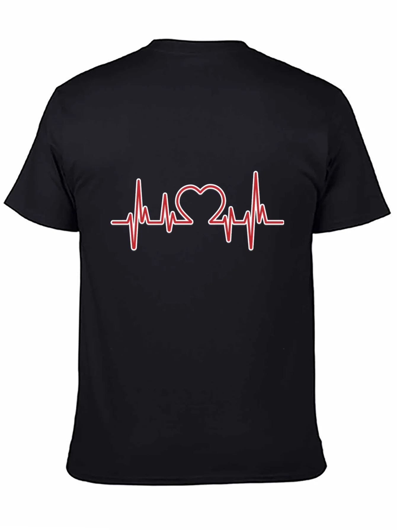 Heartbeat Heart Love Design T-Shirt