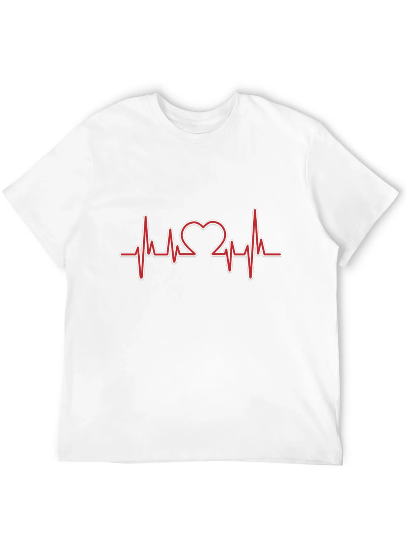 Heartbeat Heart Love Design T-Shirt