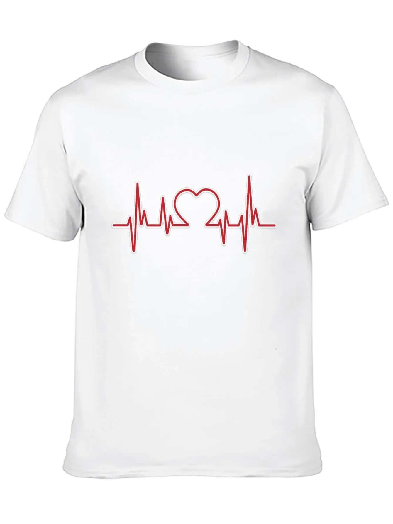 Heartbeat Heart Love Design T-Shirt