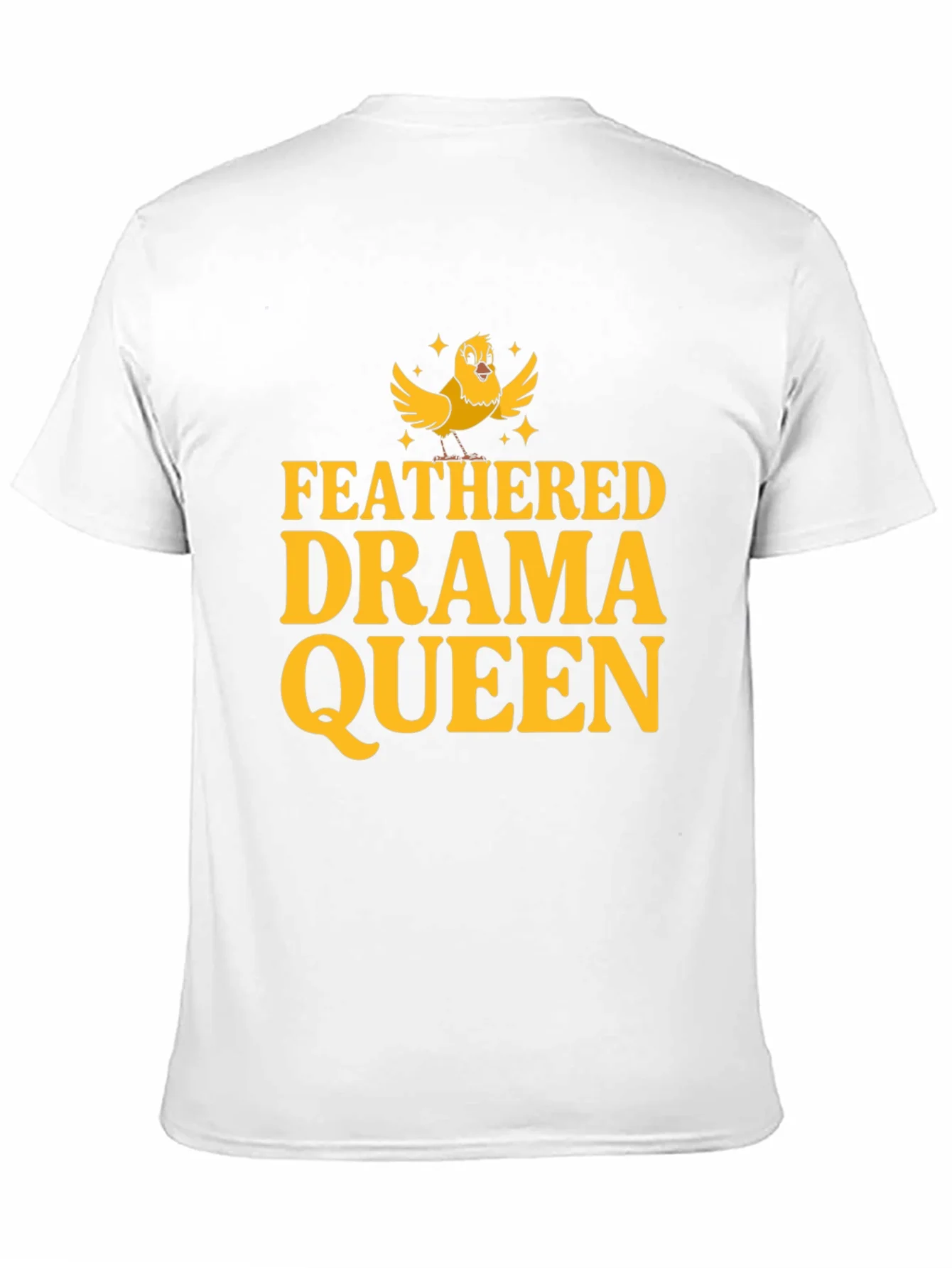 Feathered Drama Queen Black T-Shirt